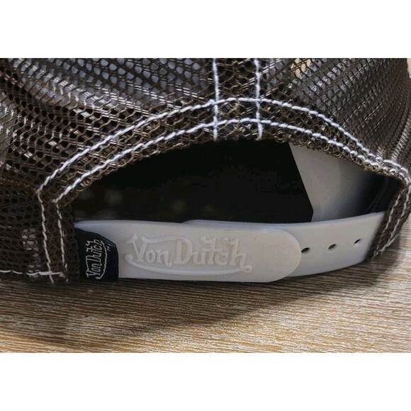 Von Dutch Trucker Hat Snapback Cap Animal Print Brown White Old School main image 8